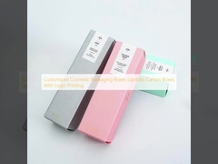 Customized Cosmetic Packaging Boxes Lipsticks Carton Boxes With Logo Printing