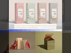 Custom Cosmetic Packaging Boxes For Body Wash Hand Cream Shampoo Logo Printing