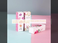 Cosmetic Packaging Box Lipstick Boxes Lip Balm Packaging Gift Boxes With Logo Printing