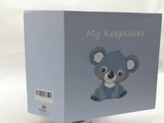 Premium Keepsake Box Set Yellow Flip Top Storage with Drawers Photo Frame Baby Shower Gift Box