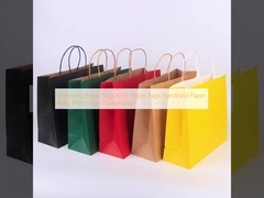 Shopping Paper Bags Kraft Paper Bags Handheld Paper Bags Print Logo Customized