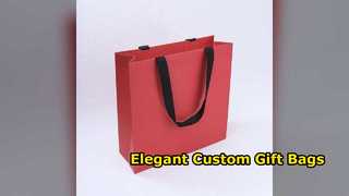 Premium Pastel Gold Gift Bags Elegant Packaging Solution